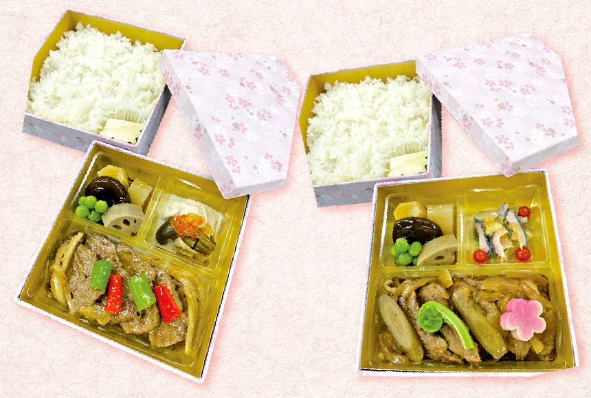 画像:焼肉風弁当・すき焼風弁当
